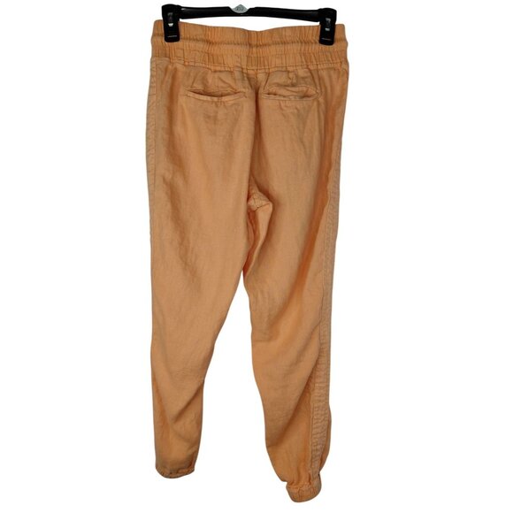 Athleta Womens Linen Jogger Pants Size 2 Peach - Picture 2 of 7